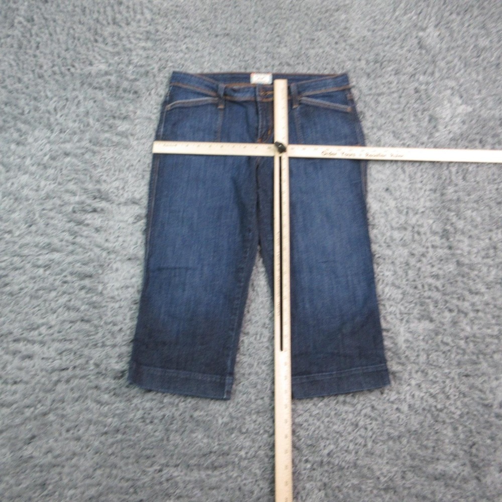 Levi's Jeans Womens 10 Blue 545 Capri Relaxed Stretch Cuffed Mid Rise 32x19.5* - Picture 6 of 16
